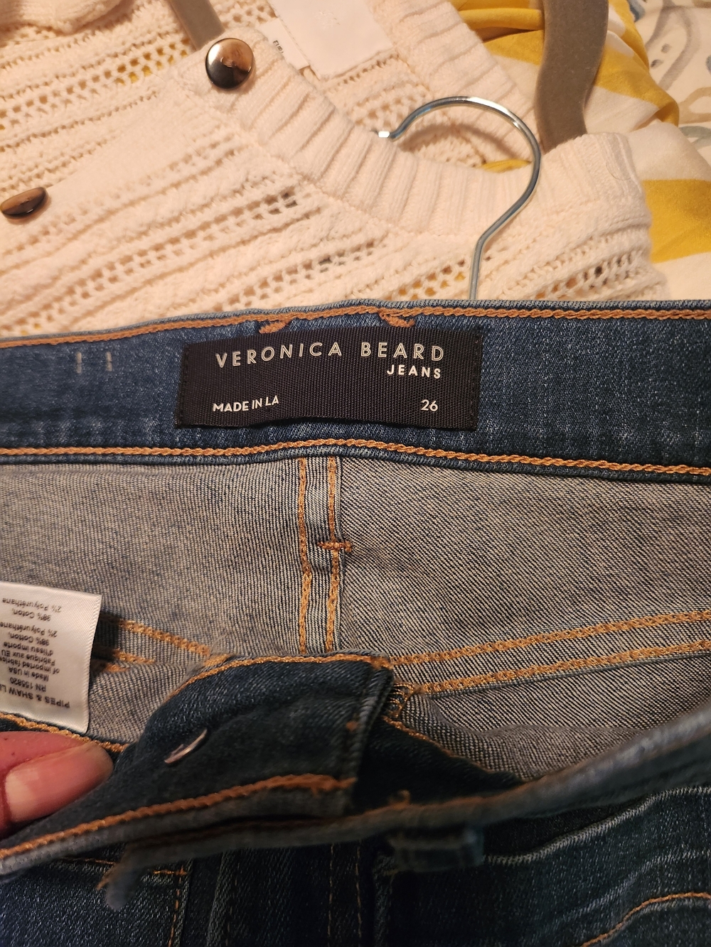 NWT Veronica Beard Sheridan Exaggerated Flare Jeans with Front Patch Pockets - Picture 10 of 10